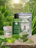 VEDASH NATURALS Anti Acne Kit for Oily & Acne-Prone Skin | Neem, Aloe Vera, Vitamin E Face Wash, French Green Clay, Herbal Soap | Pimple Treatment & Oil Control Skincare Combo